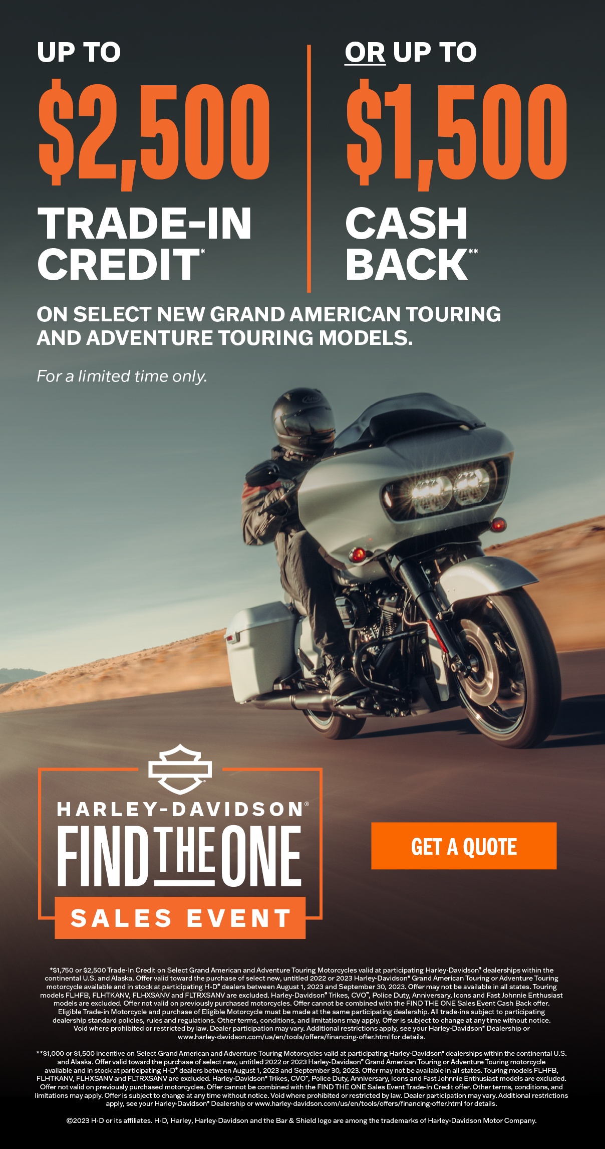 Find the One Sales event at Faribault Harley-Davidson