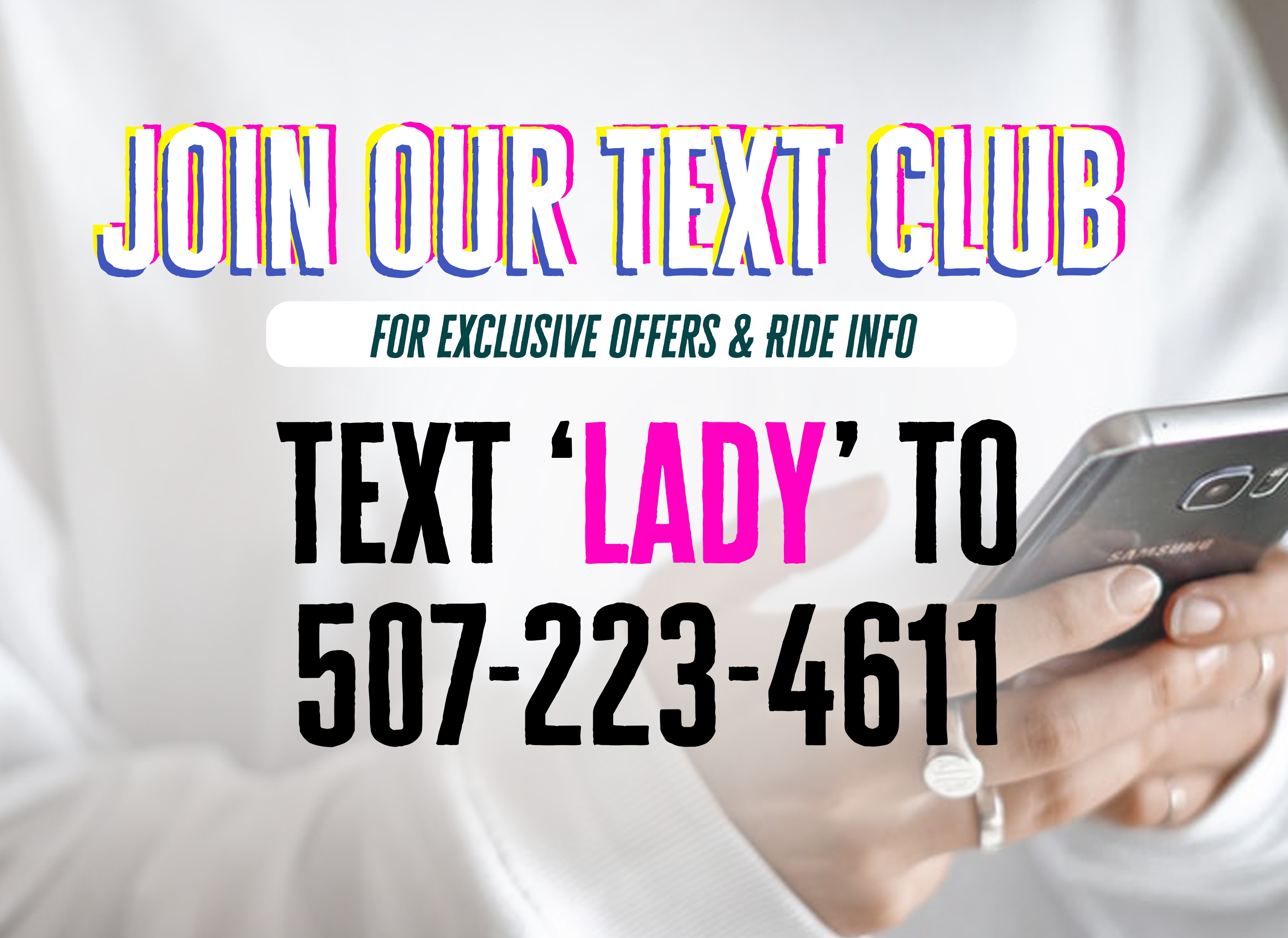 lady rider text club at faribault harley-daviidson